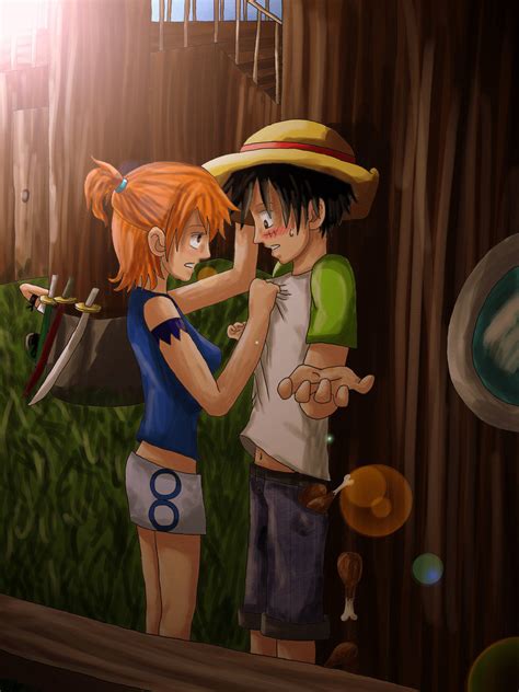 A few moments and <b>Nami</b> re-emerges, the drops of water. . Luffy x nami